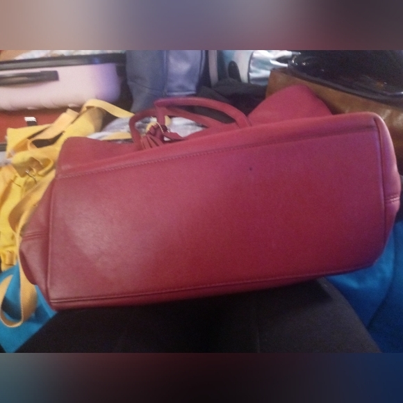 Coach Legacy Leather Mini Duffle Crossbody Bag in Red/Coral 19901 - Picture 3 of 3